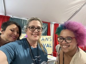 three awesome women at LBF